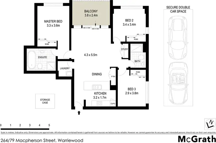 Floorplan of Homely apartment listing, 264/79 Macpherson Street, Warriewood NSW 2102