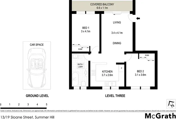 Floorplan of Homely apartment listing, 13/19 Sloane Street, Summer Hill NSW 2130