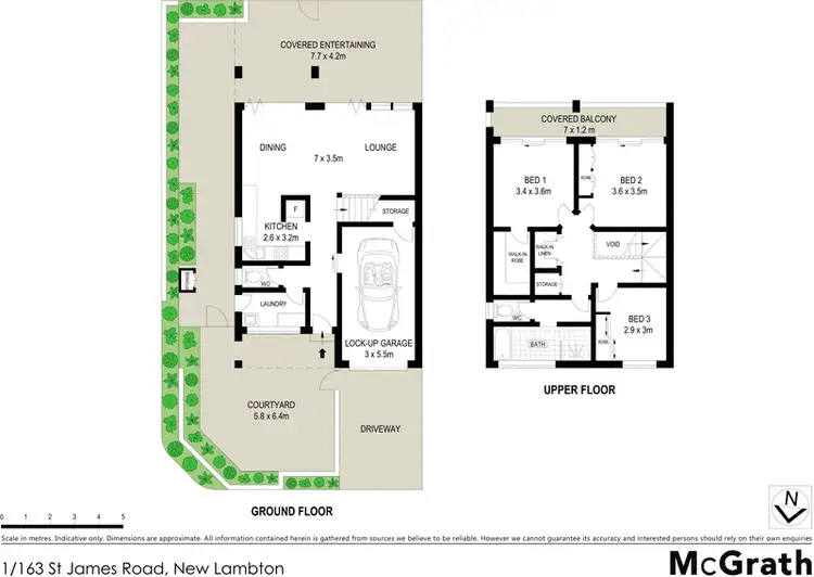 Floorplan of Homely apartment listing, 1/163 St James Road, New Lambton NSW 2305