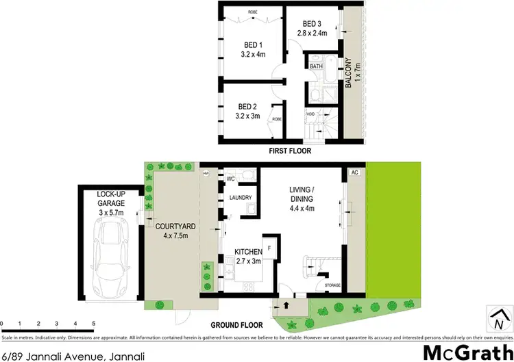 Floorplan of Homely townhouse listing, 6/89 Jannali Avenue, Jannali NSW 2226