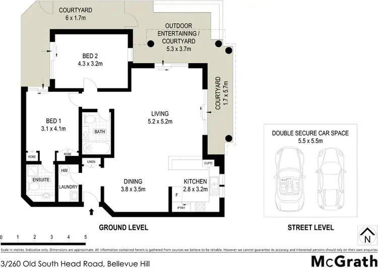 Floorplan of Homely apartment listing, 3/260 Old South Head Road, Bellevue Hill NSW 2023