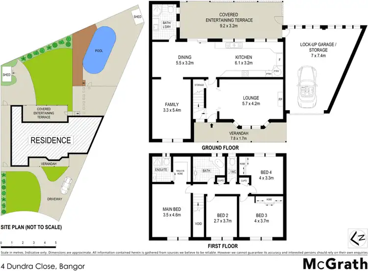 Floorplan of Homely house listing, 4 Dundra Close, Bangor NSW 2234