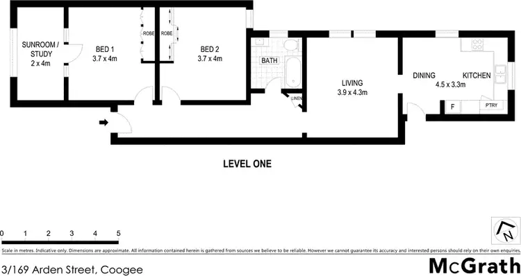 Floorplan of Homely apartment listing, 3/169 Arden Street, Coogee NSW 2034