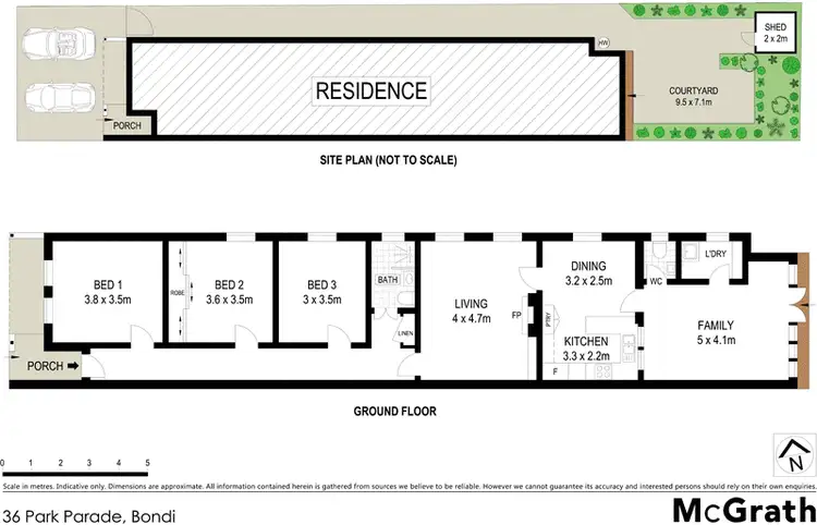 Floorplan of Homely house listing, 36 Park Parade, Bondi NSW 2026
