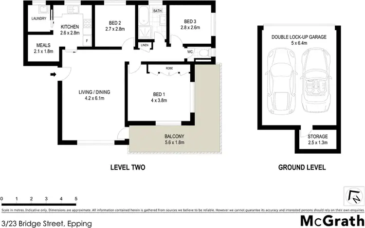 Floorplan of Homely apartment listing, 3/23 Bridge Street, Epping NSW 2121