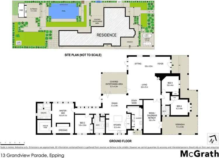 Floorplan of Homely house listing, 13 Grandview Parade, Epping NSW 2121