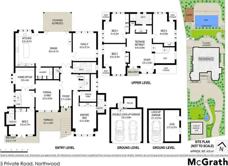 Floorplan of Homely house listing, 5 Private Road, Northwood NSW 2066