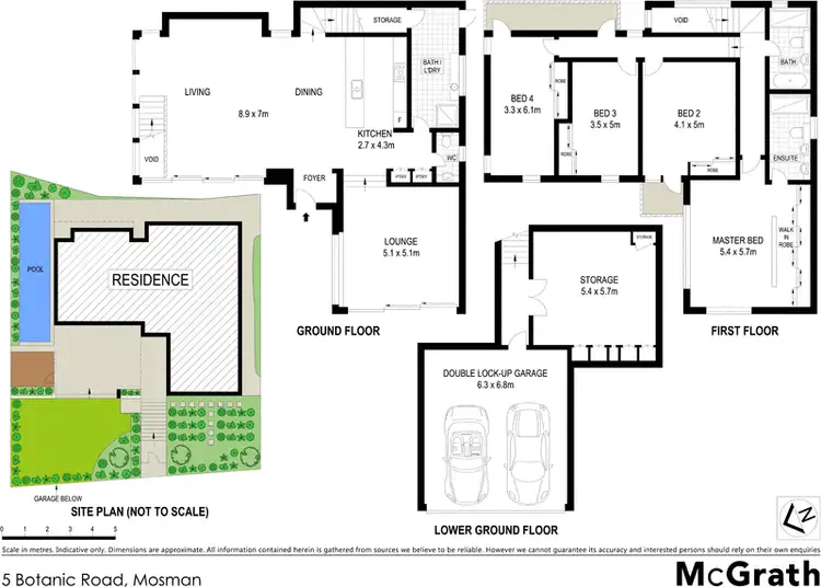 Floorplan of Homely house listing, 5 Botanic Road, Mosman NSW 2088