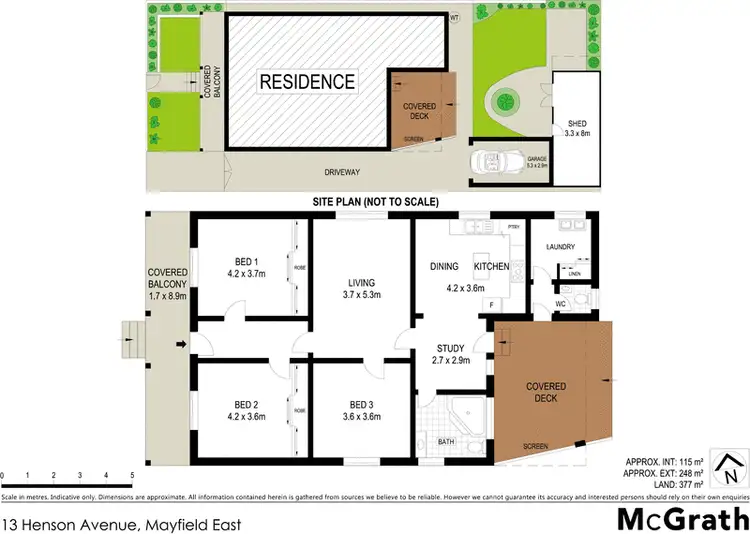Floorplan of Homely house listing, 13 Henson Avenue, Mayfield East NSW 2304