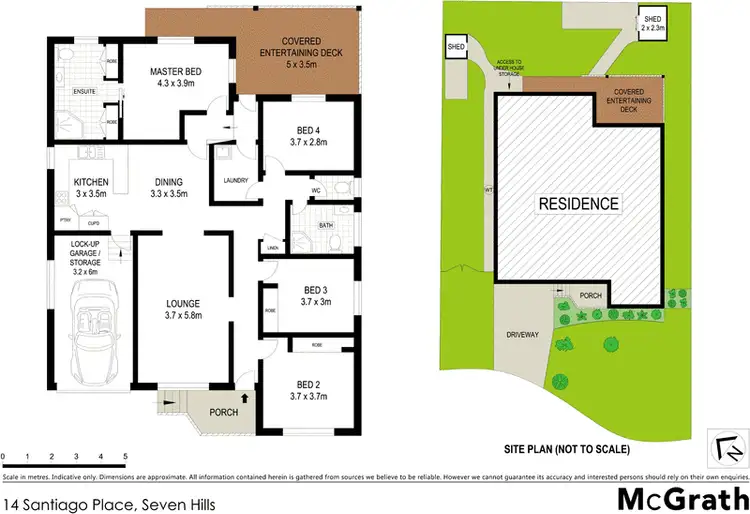 Floorplan of Homely house listing, 14 Santiago Place, Seven Hills NSW 2147