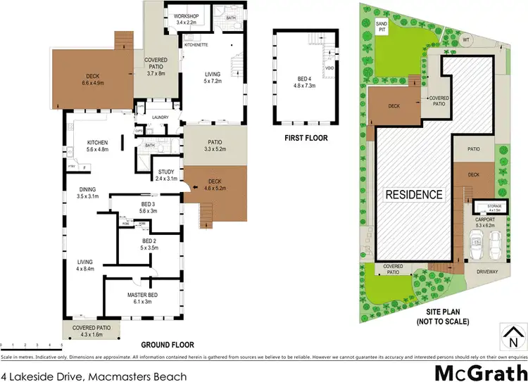 Floorplan of Homely house listing, 4 Lakeside Drive, Macmasters Beach NSW 2251