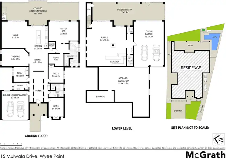 Floorplan of Homely house listing, 15 Mulwala Drive, Wyee Point NSW 2259