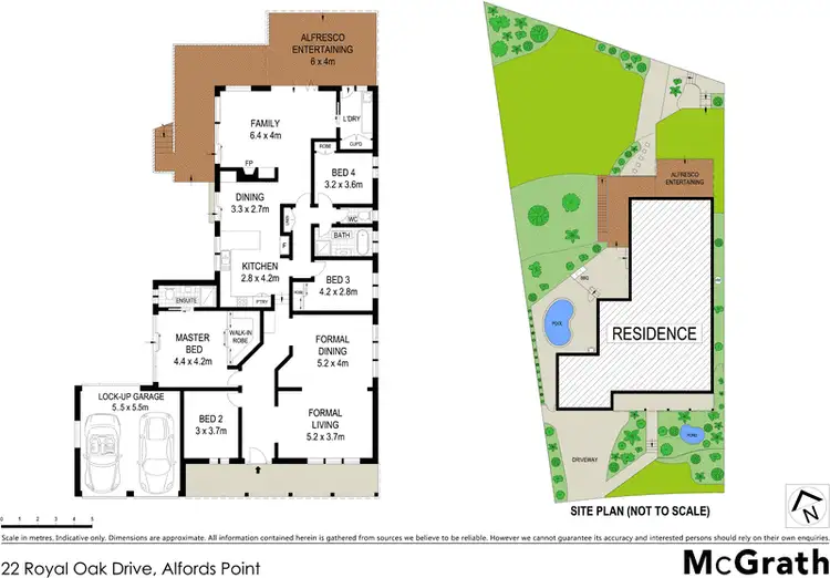 Floorplan of Homely house listing, 22 Royal Oak Drive, Alfords Point NSW 2234