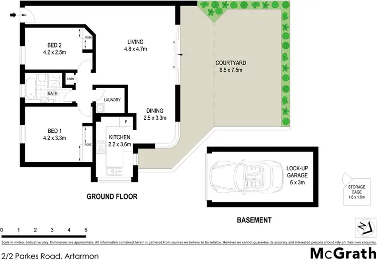 Floorplan of Homely apartment listing, 2/2 Parkes Road, Artarmon NSW 2064