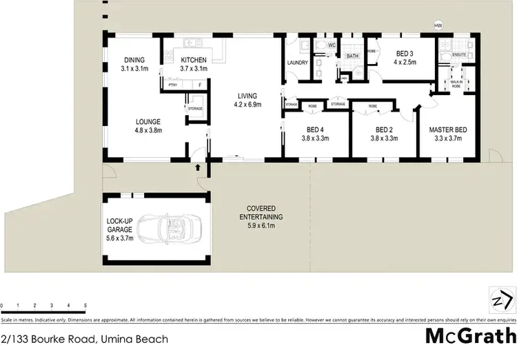 Floorplan of Homely house listing, 2/133 Bourke Road, Umina Beach NSW 2257