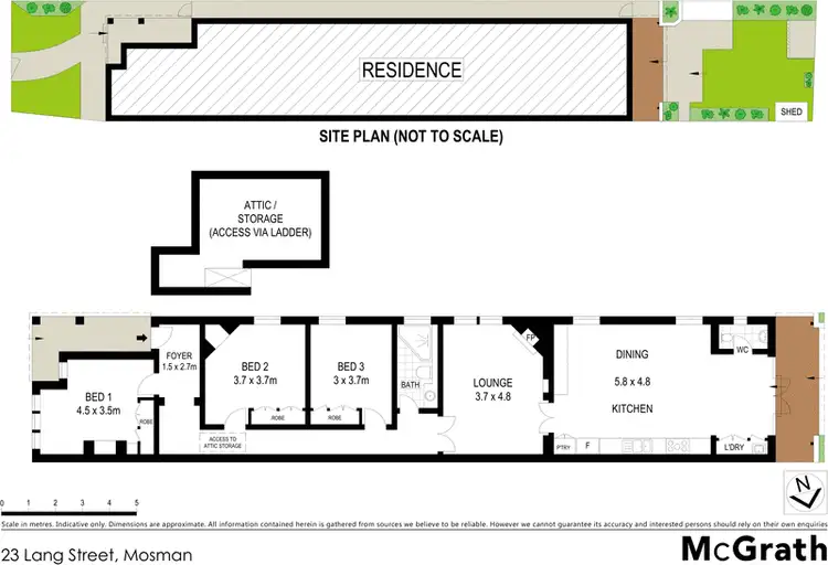 Floorplan of Homely house listing, 23 Lang Street, Mosman NSW 2088