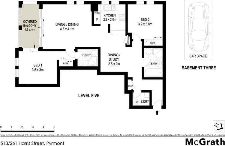Floorplan of Homely apartment listing, 518/261 Harris Street, Pyrmont NSW 2009