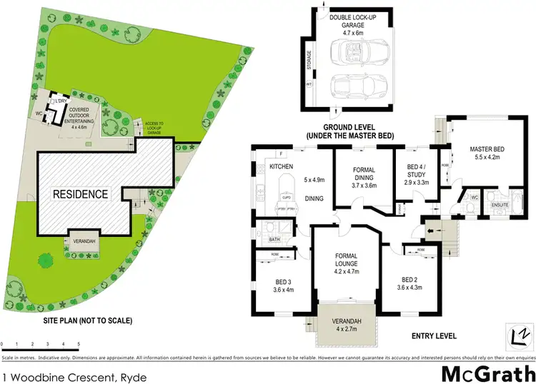 Floorplan of Homely house listing, 1 Woodbine Crescent, Ryde NSW 2112