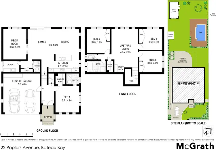 Floorplan of Homely house listing, 22 Poplars Avenue, Bateau Bay NSW 2261