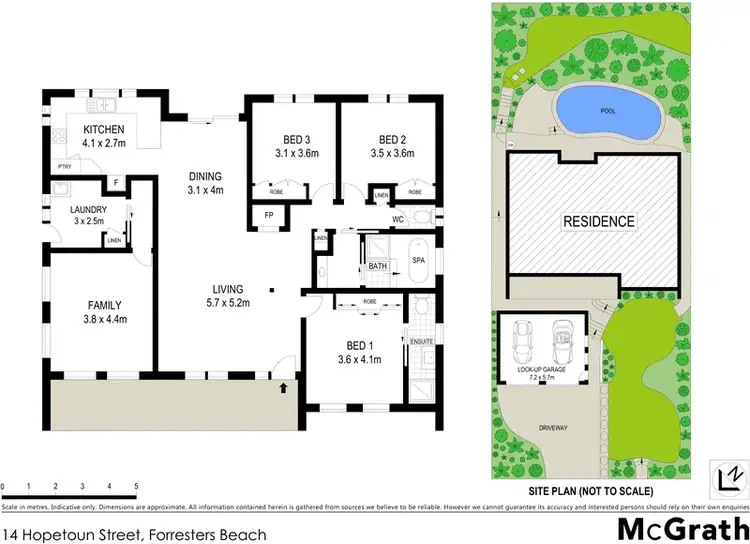 Floorplan of Homely house listing, 14 Hopetoun Street, Forresters Beach NSW 2260