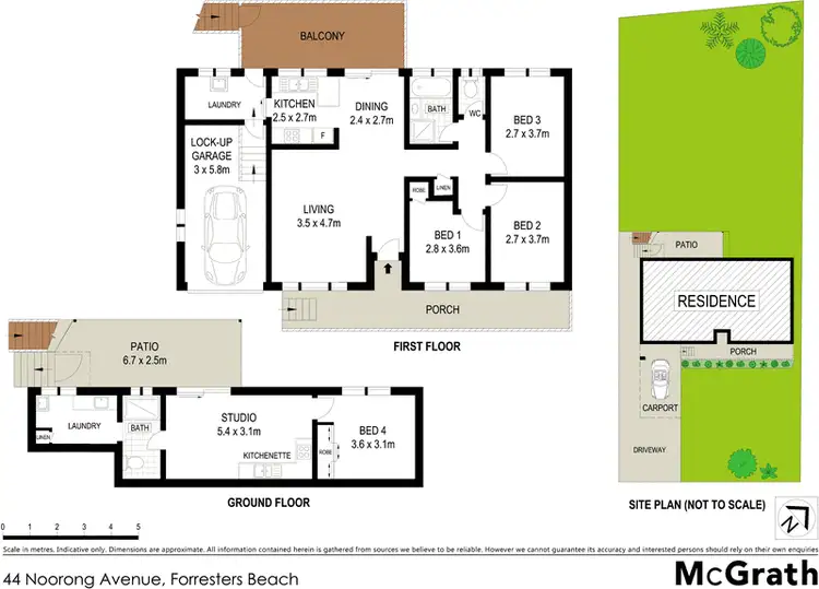 Floorplan of Homely house listing, 44 Noorong Avenue, Forresters Beach NSW 2260