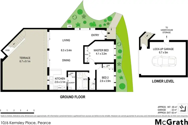 Floorplan of Homely townhouse listing, 10/6 Kemsley Place, Pearce ACT 2607