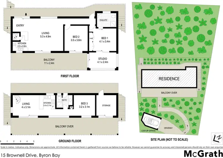 Floorplan of Homely house listing, 15 Brownell Drive, Byron Bay NSW 2481