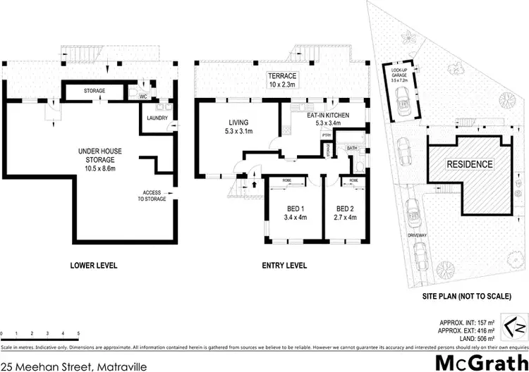 Floorplan of Homely semi-detached listing, 25 Meehan Street, Matraville NSW 2036