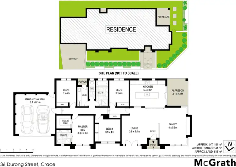 Floorplan of Homely house listing, 36 Durong Street, Crace ACT 2911