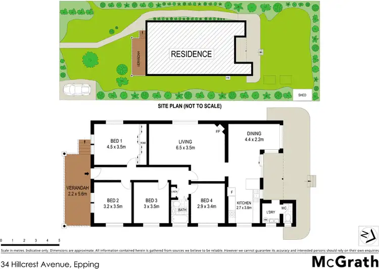 Floorplan of Homely house listing, 34 Hillcrest Avenue, Epping NSW 2121