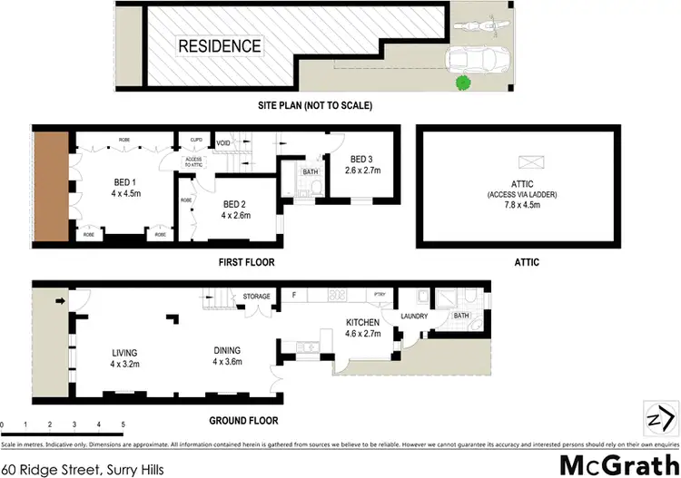 Floorplan of Homely house listing, 60 Ridge Street, Surry Hills NSW 2010