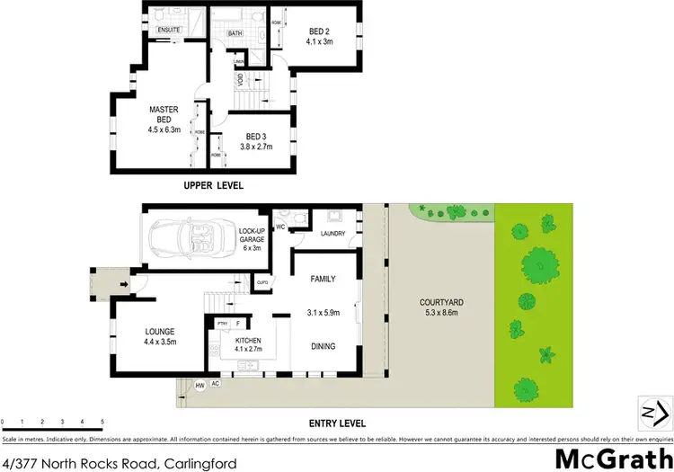 Floorplan of Homely house listing, 4/377 North Rocks Road, Carlingford NSW 2118