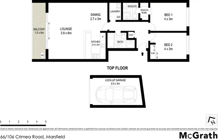 Floorplan of Homely apartment listing, 66/106 Crimea Road, Marsfield NSW 2122