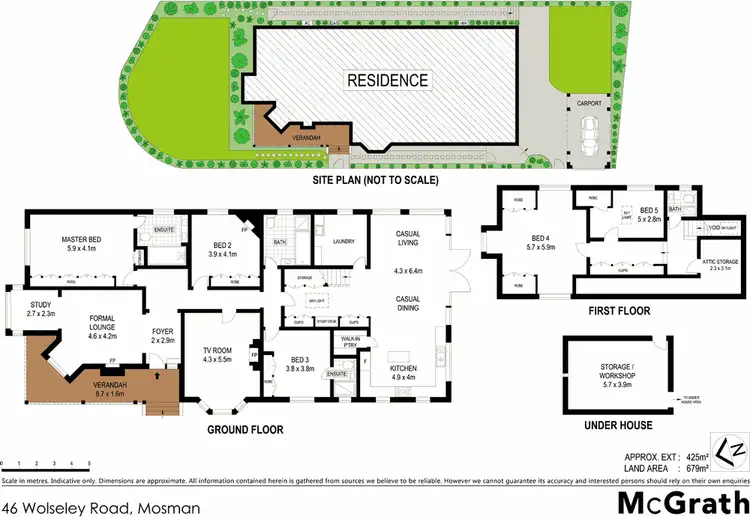 Floorplan of Homely house listing, 46 Wolseley Road, Mosman NSW 2088