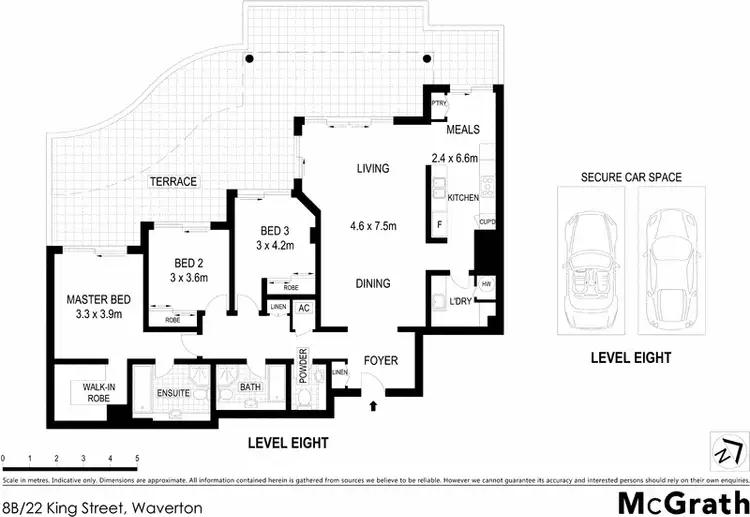 Floorplan of Homely apartment listing, 8B/22 King Street, Waverton NSW 2060