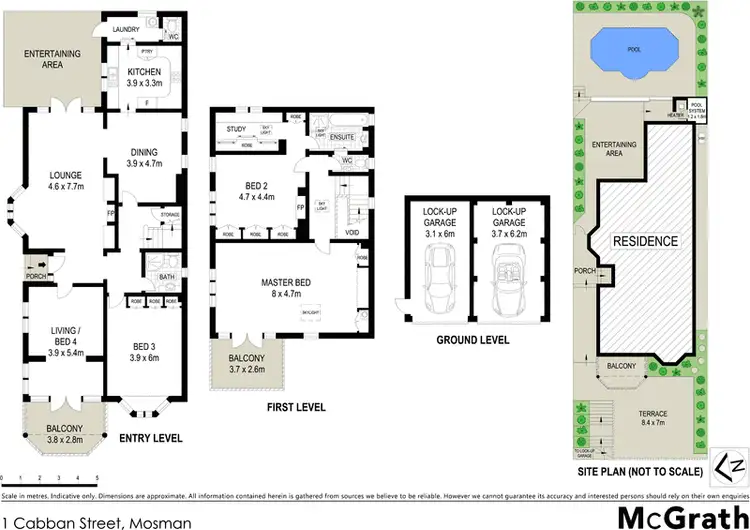 Floorplan of Homely house listing, 1 Cabban Street, Mosman NSW 2088
