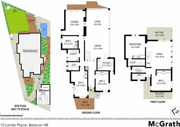 Floorplan of Homely house listing, 10 Landy Place, Beacon Hill NSW 2100