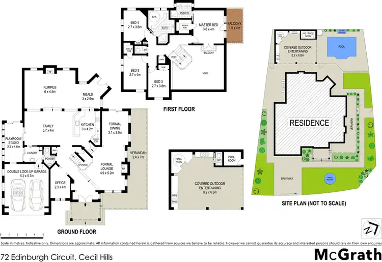 Floorplan of Homely house listing, 72 Edinburgh Circuit, Cecil Hills NSW 2171