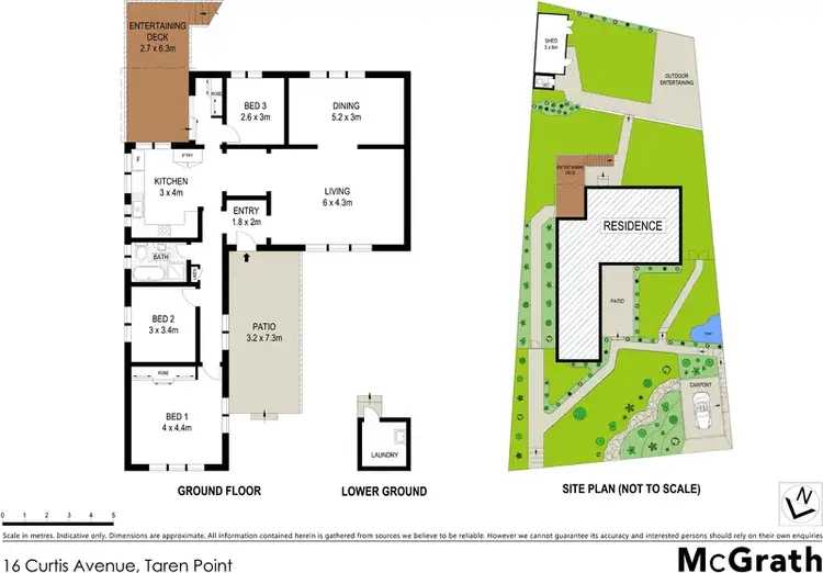 Floorplan of Homely house listing, 16 Curtis Avenue, Taren Point NSW 2229