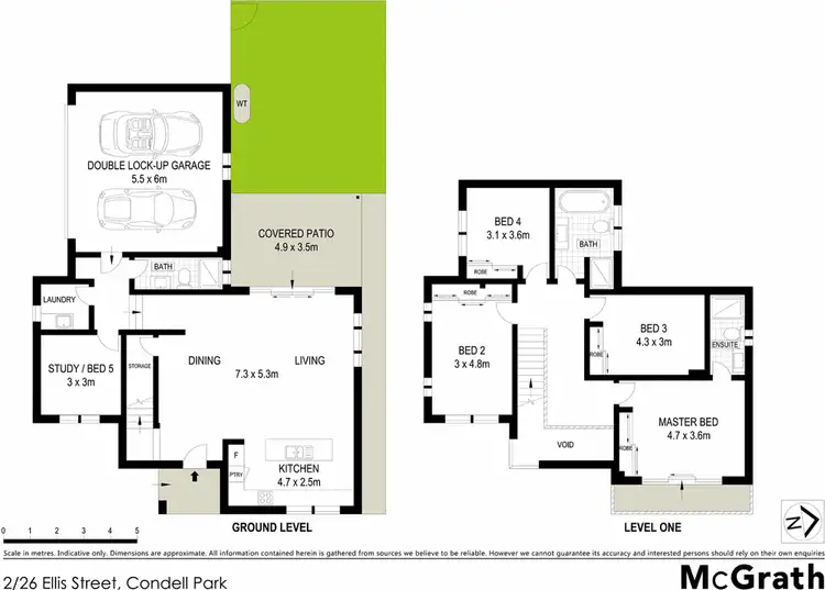Floorplan of Homely townhouse listing, 2/26 Ellis Street, Condell Park NSW 2200