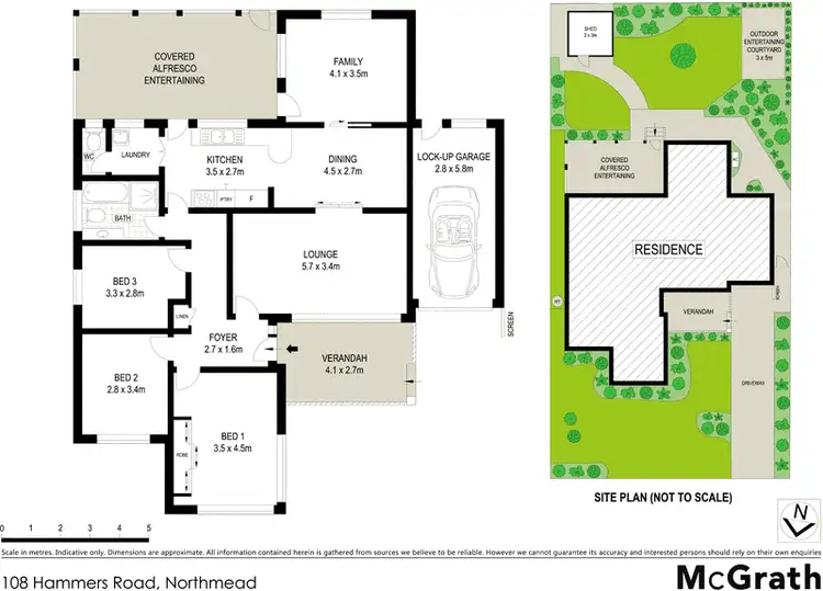 Floorplan of Homely house listing, 108 Hammers Road, Northmead NSW 2152