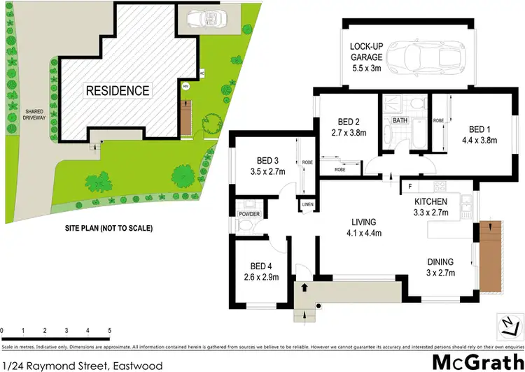 Floorplan of Homely villa listing, 1/24 Raymond Street, Eastwood NSW 2122