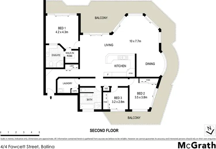 Floorplan of Homely apartment listing, 4/4 Fawcett Street, Ballina NSW 2478