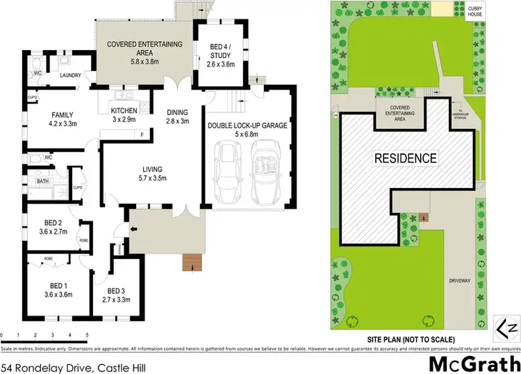 Floorplan of Homely house listing, 54 Rondelay Drive, Castle Hill NSW 2154