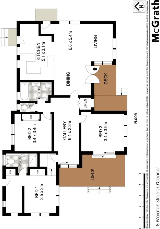 Floorplan of Homely house listing, 18 Waratah Street, O'connor ACT 2602