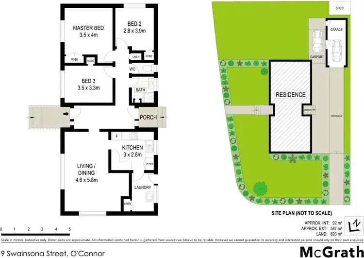 Floorplan of Homely house listing, 9 Swainsona Street, O'connor ACT 2602