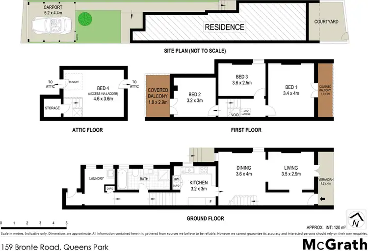 Floorplan of Homely house listing, 159 Bronte Road, Queens Park NSW 2022