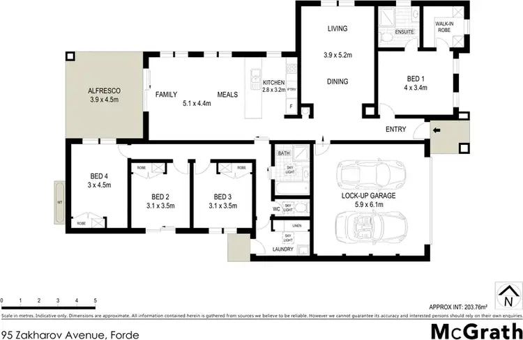 Floorplan of Homely house listing, 95 Zakharov Avenue, Forde ACT 2914