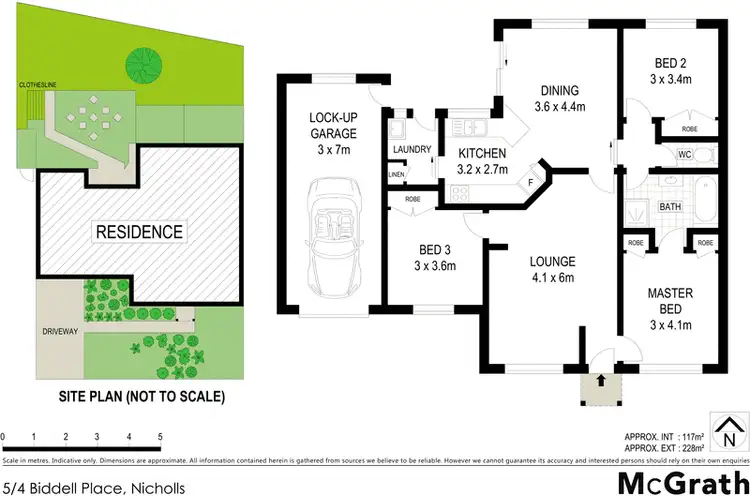 Floorplan of Homely townhouse listing, 5/4 Biddell Place, Nicholls ACT 2913