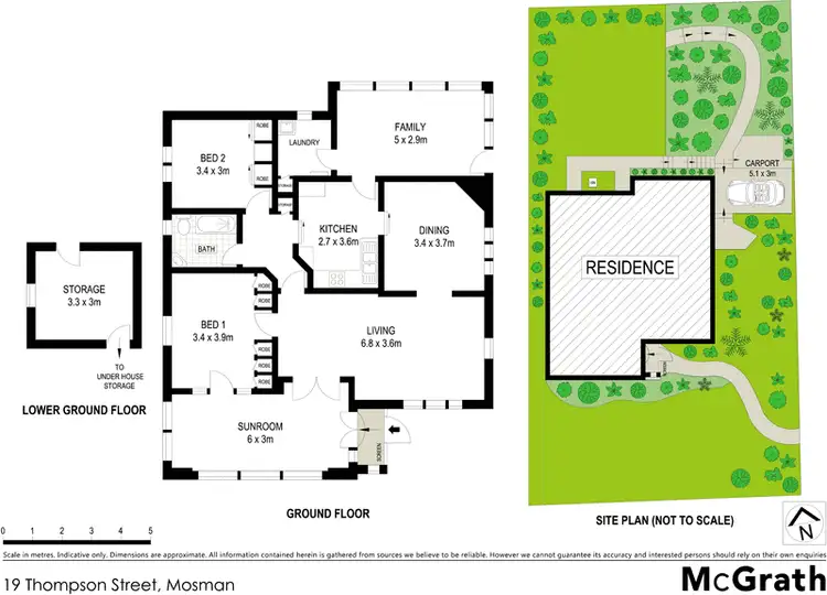 Floorplan of Homely house listing, 19 Thompson Street, Mosman NSW 2088